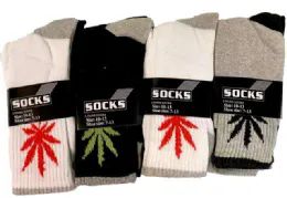 24 Units of Marijuana Man Long Socks - Mens Crew Socks