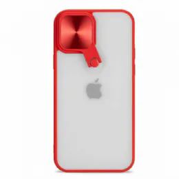 12 Pieces Selfie Camera Lens Protection Case With Stand And BuilT-In Mirror For Apple Iphone 13 Promax 6.7 In Red - Cell Phone Accessories