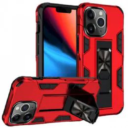 12 Wholesale Military Grade Armor Protection Stand Magnetic Feature Case For Apple Iphone 13 Pro Max Max 6.7 In Red