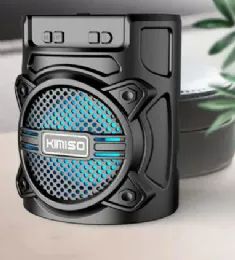 6 Pieces Compact Led Light Portable Bluetooth Speaker For Phone, Device, Music, Usb In Black - Speakers and Microphones