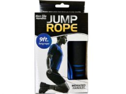 12 Units of Weighted Jump Rope with Hand Grips - Jump Ropes