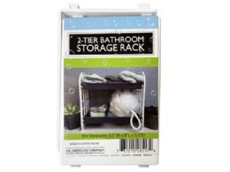 12 Pieces 2-Tier Bathroom Storage Rack - Shower Accessories
