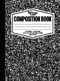 48 Bulk 100 Ct, 9-3/4 X 7-1/2, Composition Notebook,  Wide Ruled