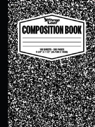 24 Bulk 100 Ct, 9-3/4 X 7-1/2, Composition Notebook ,hardcover, College Ruled