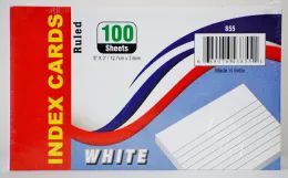 40 Bulk 100 Ct. 3 X 5, Index Cards Ruled, White