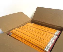 4 Wholesale 500 Ct Yellow Pencils With Eraser , Bulk Pack