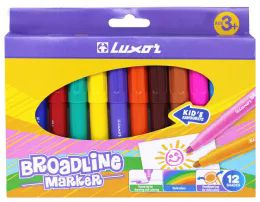 72 Units of 12 Ct. Broad Line Color Markers (12 Per Box) - Markers