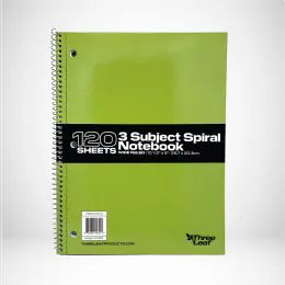 24 Pieces 120 Ct. 10 1/2 X 8 1/2  Spiral Notebooks wr - Notebooks