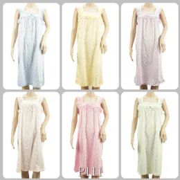 24 Pieces Mix Design Night Gown Size M - Women's Pajamas and Sleepwear