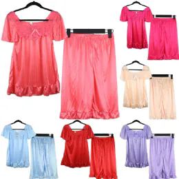 24 Pieces Plain Pajama Size M - Women's Pajamas and Sleepwear