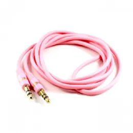 12 Pieces Auxiliary Cable 3.5mm To 3.5mm Cable In Pink - Cables and Wires