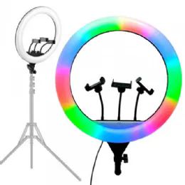 6 Pieces Rgb Light 18 Inch Selfie Ring Light With 76 Inch Tripod Stand And Cell Phone Holder - Cell Phone Accessories