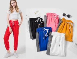 24 Wholesale Womens Active Wear Capri Pants Size S/ M