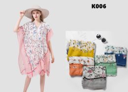 24 Wholesale Kimono Wrap Is Acrylic Color Pink