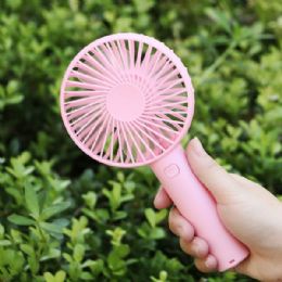 12 Pieces Portable Usb Rechargeable Handheld 3 Speed Strong Wind Electric Small Mini Cooling Fan - Electric Fans