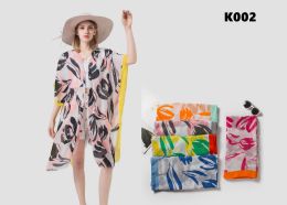 24 Pieces Kimono Wrap Is Acrylic Color Yellow End - Winter Pashminas and Ponchos