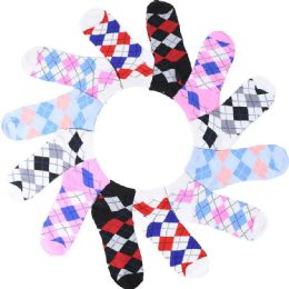 108 Pairs Women's Ankle Sock Argyle Print 9-11 - Womens Ankle Sock