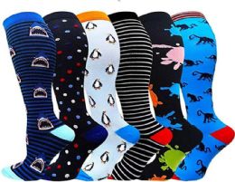 108 Units of Men's Crew Socks Assorted Design - Mens Crew Socks