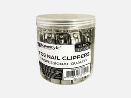 144 Wholesale Toe Nail Clippers In Jar 24 Pieces Per Jar