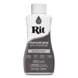 12 Units of Rit Liquid Charcoal Grey 8oz - Laundry  Supplies