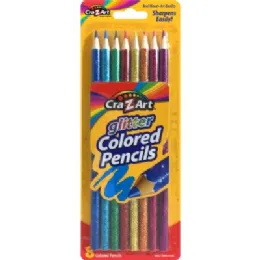 48 Bulk Glitter Colored Pencils 8ct
