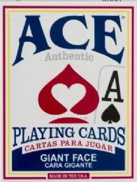 144 Bulk Ace Playing Cards Giant Face