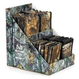 24 of Vegan Leather/canvas Wallet [bifold] Real Tree Camo Assortment