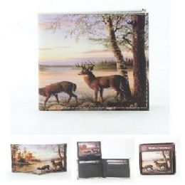 24 of Vegan Leather Wallet [bifold] Buck/deer