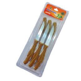 36 Wholesale 6pc 6" Stainless Steel Knife