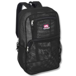 24 Pieces 18 Inch Deluxe Mesh Backpacks - Backpacks 18" or Larger