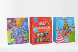 72 Pieces Extra Jumbo Size Happy Birthday Gift Bag - Gift Bags