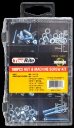 72 Pieces 100pc Nut & Machine Screw - Screws Nails and Anchors