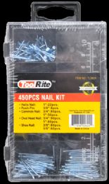 72 Pieces 450pc Nail Kit - Screws Nails and Anchors
