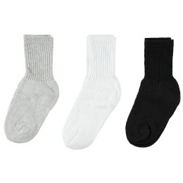 120 Wholesale Yacht & Smith Assorted Kids Cotton Crew Socks Size 6-8 Bulk Pack