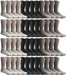 300 Pairs Yacht & Smith Assorted Men's Cotton Crew Socks Bulk Pack - Mens Crew Socks