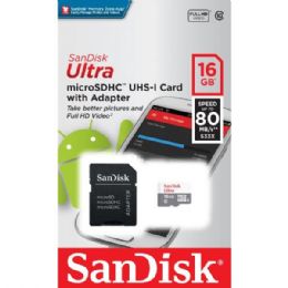12 Pieces Sandisk Micro Sdhc Flash Memory Card With Adapter 16gb Class 10 - Computer Accessories