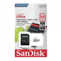 5 Pieces Sandisk Microsdxc Flash Memory Card With Adapter 64 Gb Class 10 - Computer Accessories