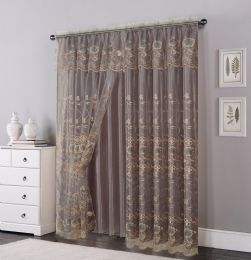 12 Pieces Curtain Panel Color Sylver - Window Curtains