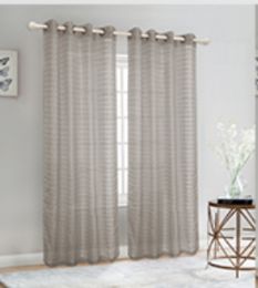 24 Pieces Curtain Panel Color Silver - Window Curtains