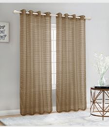 24 Pieces Curtain Panel Color Taupe - Window Curtains