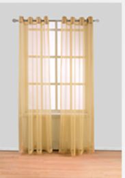 24 Pieces Curtain Panel Grommet Color Beige - Window Curtains
