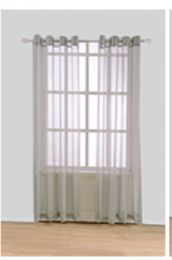 24 Pieces Curtain Panel Grommet Color Silver - Window Curtains