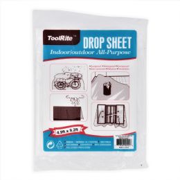 120 Pieces 5ft X 9ft Drop Cloth (24/120) - 5ft X 9ft - Screws Nails and Anchors