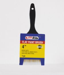 48 Units of 4" Flat Paint Brush - Hardware Products