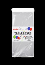 144 Wholesale Table Cover 54*108 - Sliver