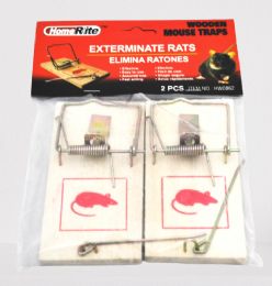288 Units of 2ct Wooden Mouse Trap - Pest Control