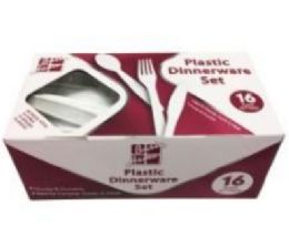 24 Units of 48pk Plastic Cutlery - Disposable Cutlery