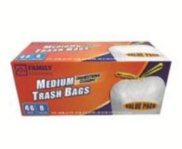 6 Wholesale Trash Bag, Drawstring, 8gal / 46ct