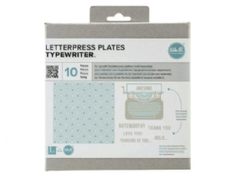 36 Pieces WE-R 10 Piece Typewriter Themed Letterpress Plates - Office Accessories