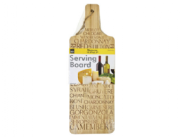 12 Pieces Bamboo Serving Board with Engraved Words - Serving Trays